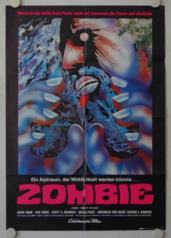 Zombie originales deutsches Filmplakat